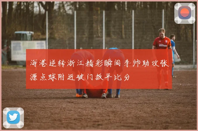 海港逆转浙江精彩瞬间李帅助攻张源点球附近破门扳平比分